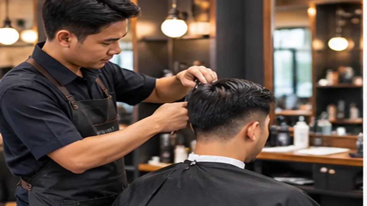 Ilustrasi Barbershop Surabaya
