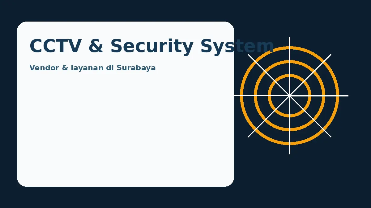 Ilustrasi layanan CCTV & Security System di Surabaya