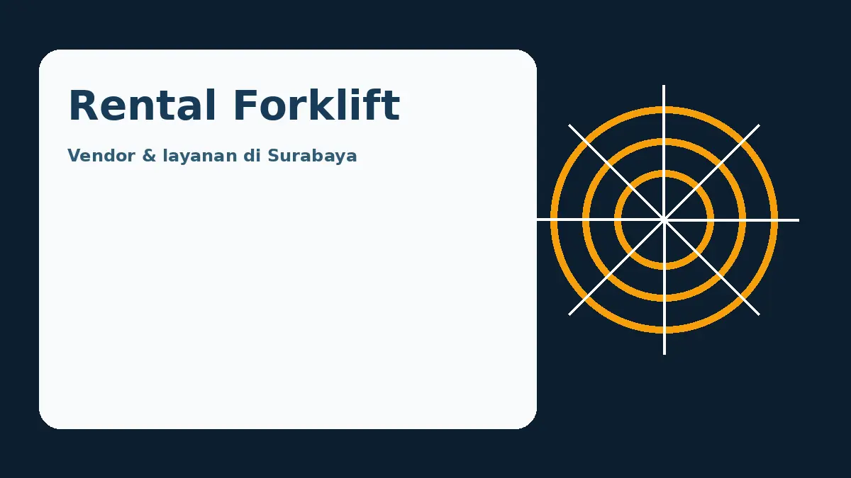 Ilustrasi layanan Rental Forklift di Surabaya